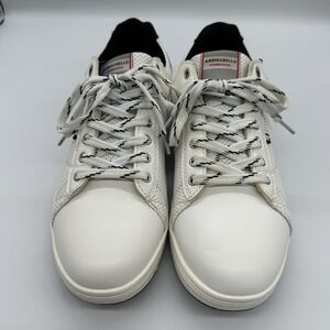 Arrigo Bello Shoes Mens Size 10 White Casual Lace Up Low Top Sneakers A0174-18